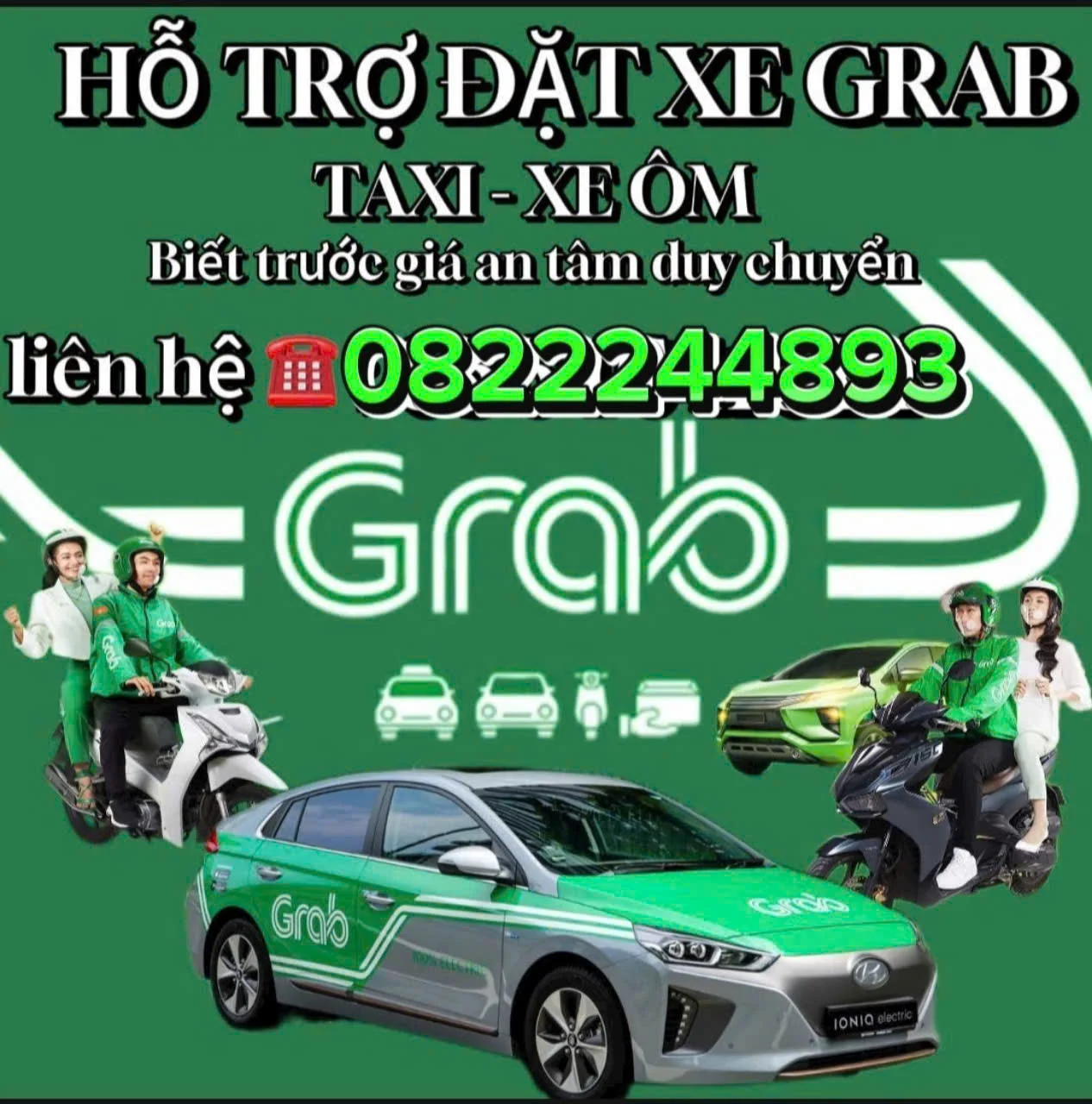 Grab Xe Ôm Trung Hòa Trảng Bom ☎️ 0327883039