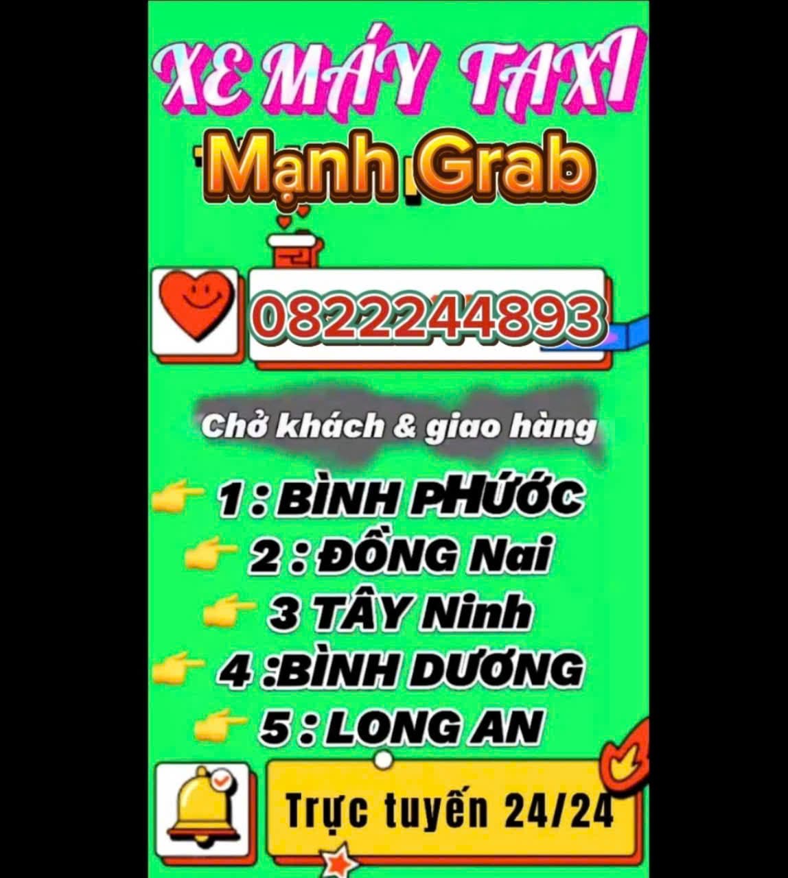 Grab Xe Ôm An Hòa Biên Hòa ☎️ 0327883039