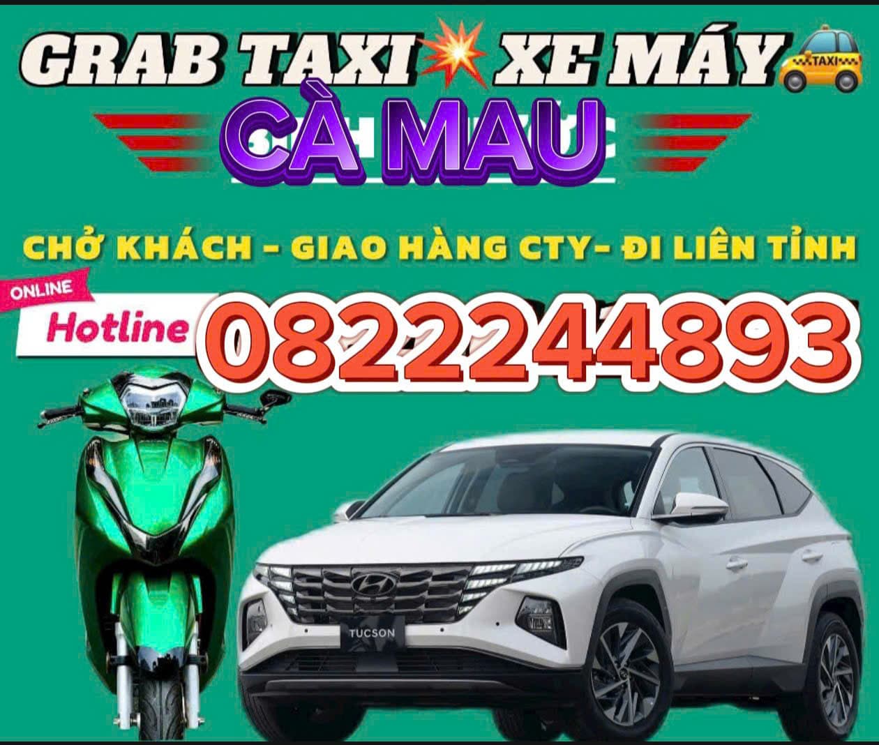 TỔNG ĐÀI Đặt XE GRAB TAXI TỈNH CÀ MAU☎️0327883039 Xe Đời Mới 4 Chỗ; 7 Chỗ; Chất Lượng cao ;Uy Tín Hàng Đầu