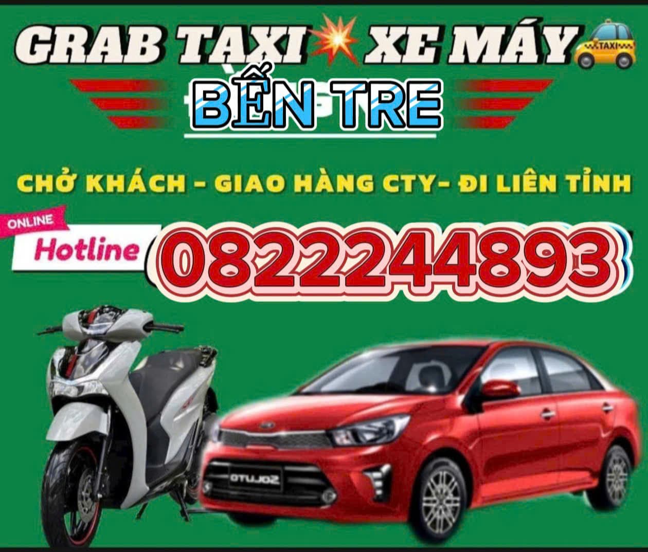 TỔNG ĐÀI Đặt XE GRAB TAXI TỈNH BẾN TRE ☎️0327883039 Xe Sang Xế Xịn; Hợp Đồng Đi Tỉnh 1 Chiều ; 2 Chiều Giá Rẻ Nhất