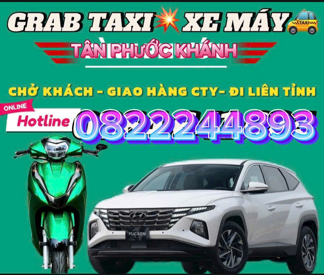 TỔNG ĐÀI Đặt XE GRAB TAXI TÂN PHƯỚC KHÁNH TÂN UYÊN☎️0327883039 Taxi 4 Chỗ-7 Chỗ Hợp Đồng Đi Tỉnh 1 Chiều 2 Chiều Giá Rẻ Khi Đặt Trước